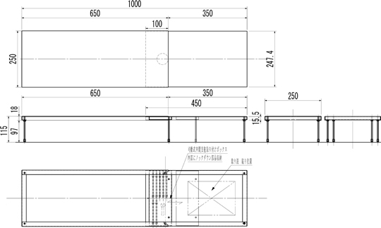 設計図(高さ97mm(製品の高さ115mm))